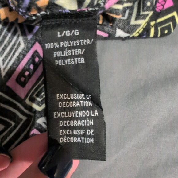 Fresh Prince of Bel-Air Men's Shirt Size Large 90s Vintage Geometric Pattern y2k - Picture 8 of 9